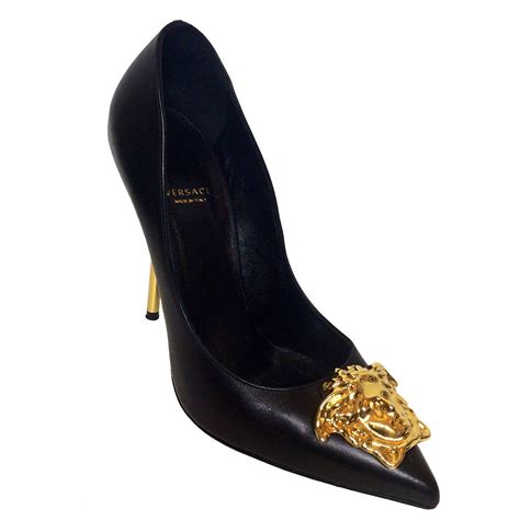 versace heels black|versace palazzo high heels.